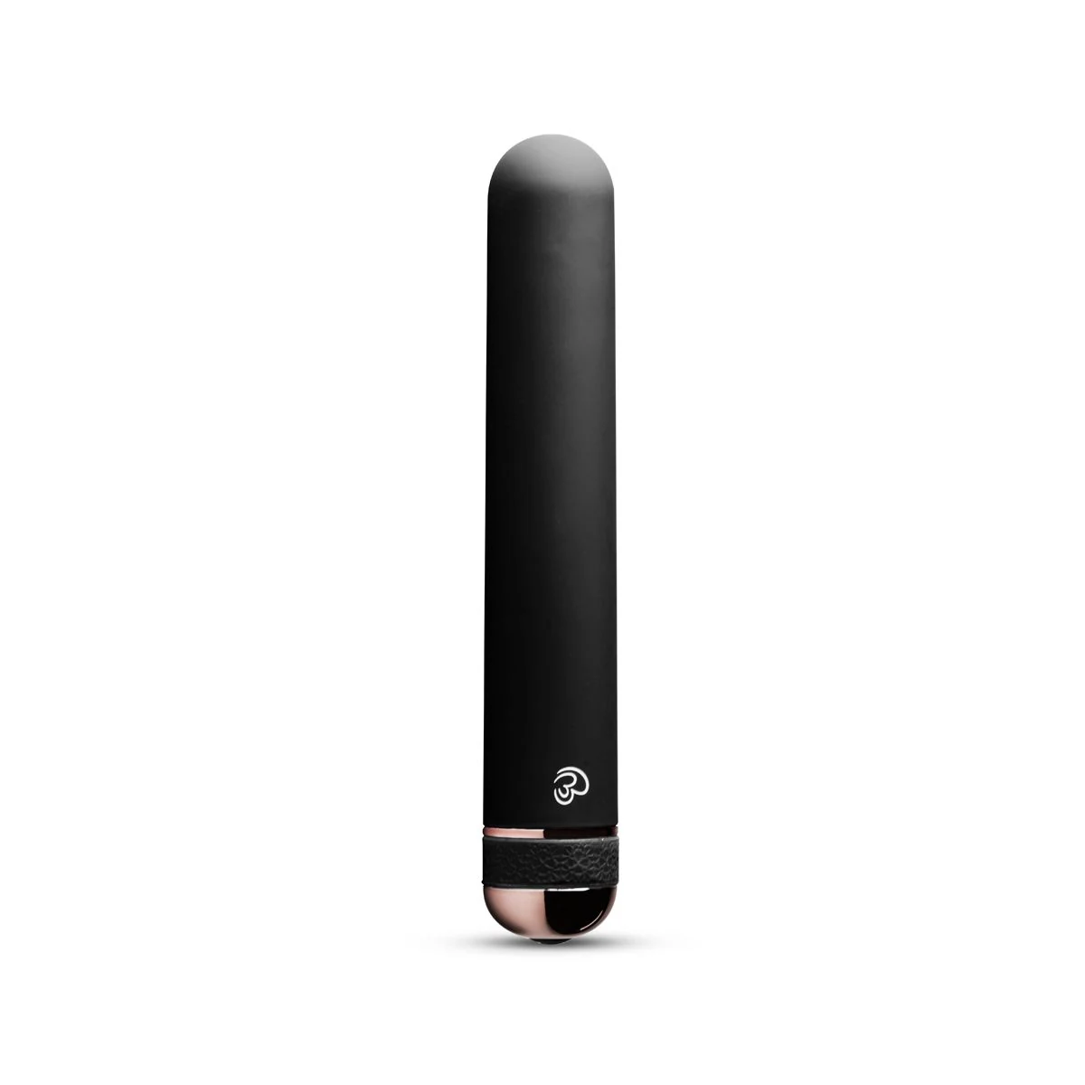 Supreme Vibe schwarzer Vibrator mit klassischem Design und floralen Details