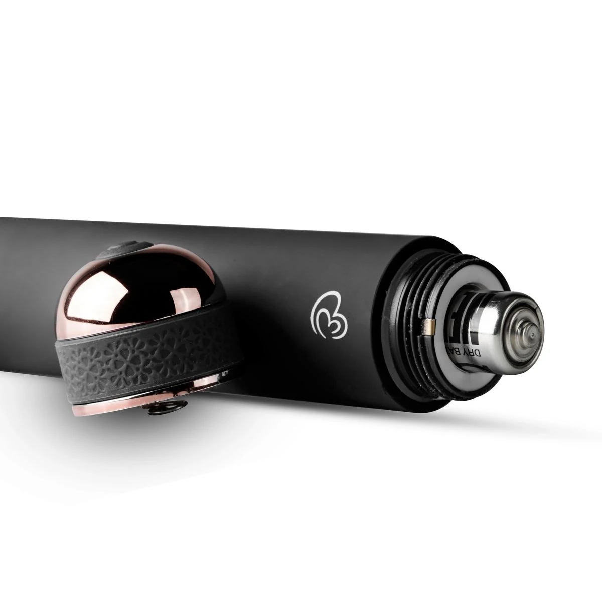 Kompakter Supreme Vibe Vibrator in Schwarz mit rotgoldenen Täfelchen