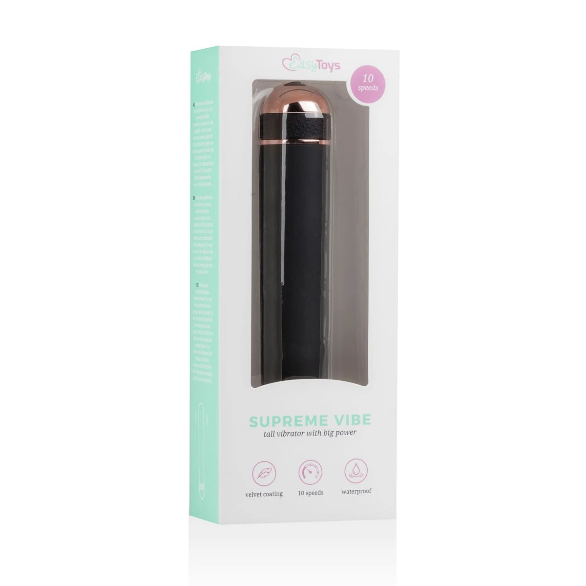 Supreme Vibe Vibrator in Schwarz, 180 mm lang und für Unisex geeignet