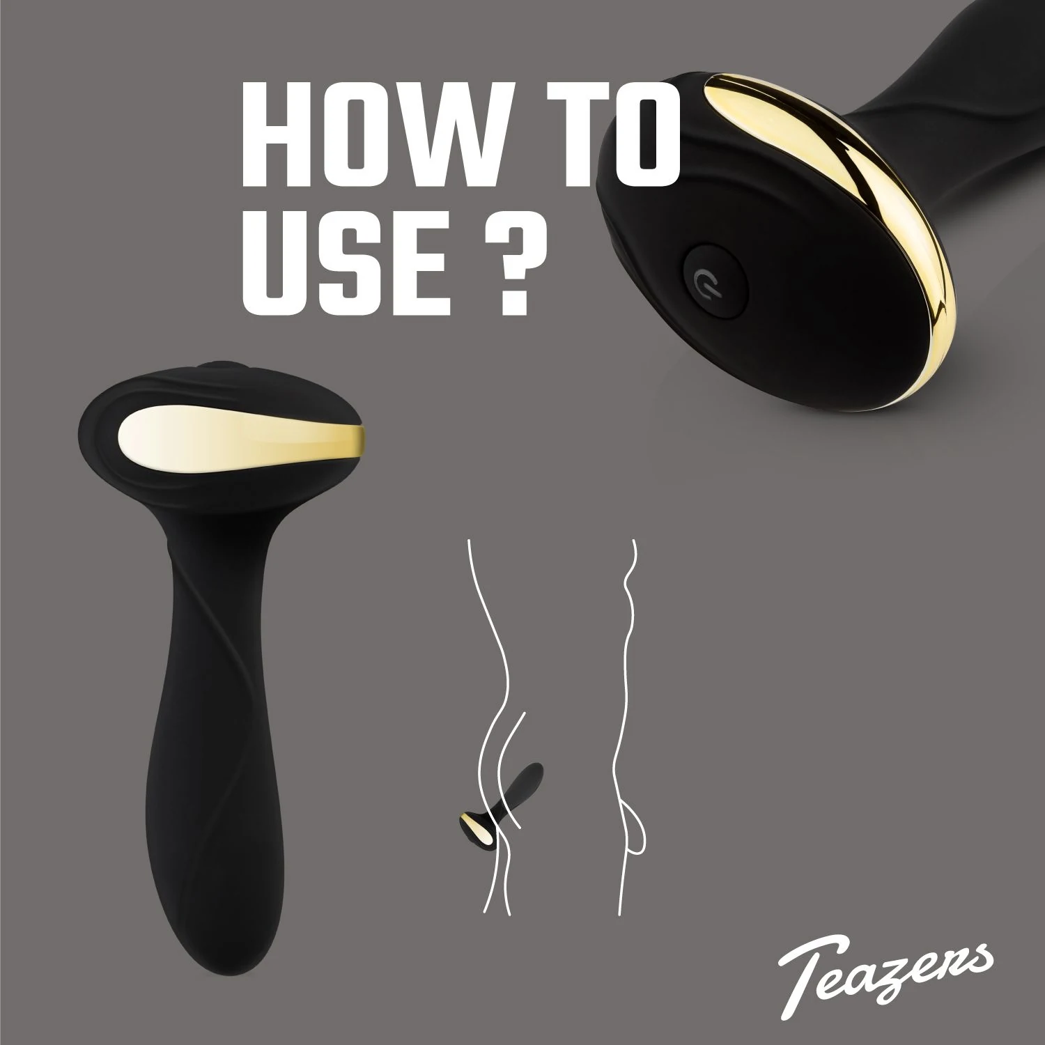 Teazers Heat Of The Moment Analvibrator aus Silikon