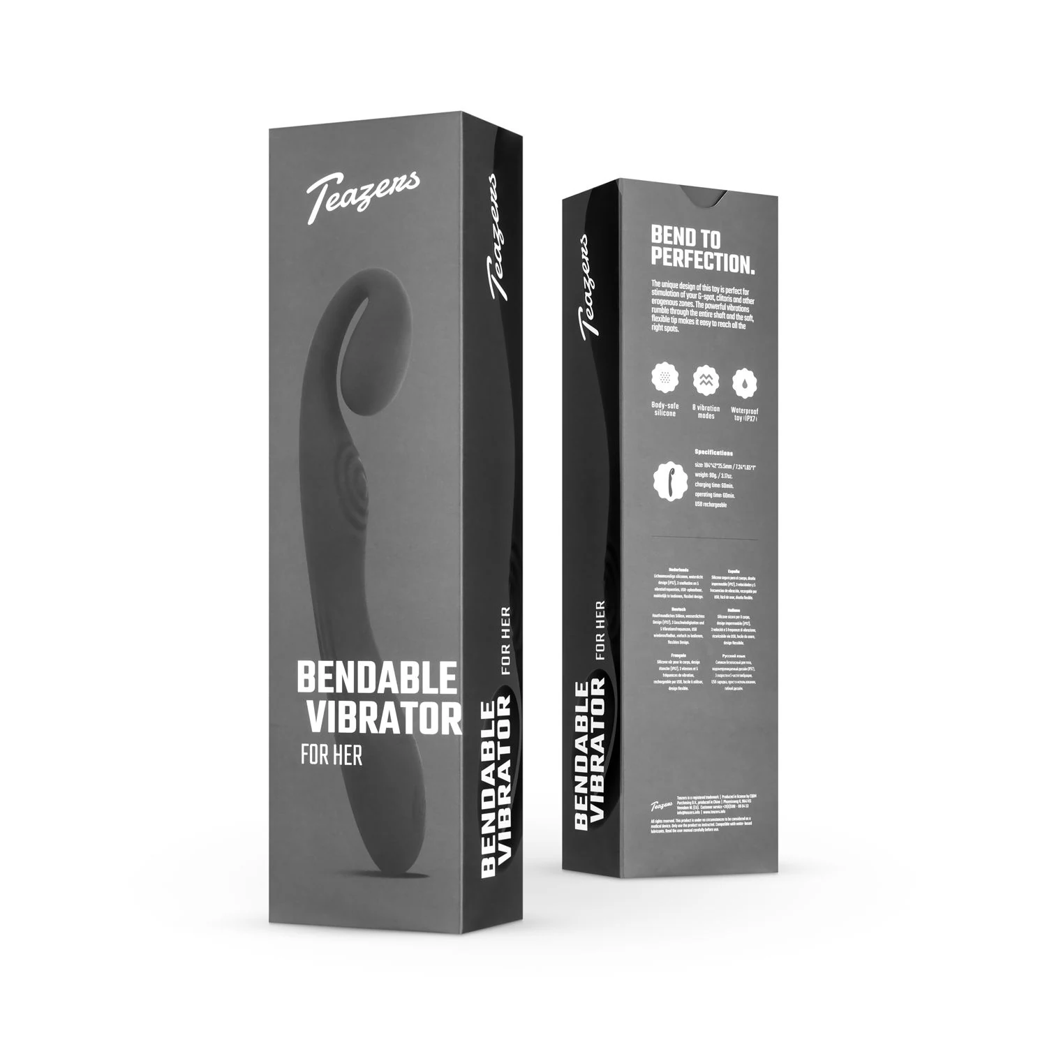 G-Punkt Vibrator in Schwarz für Beginner mit einfacher Druckknopf-Bedienung