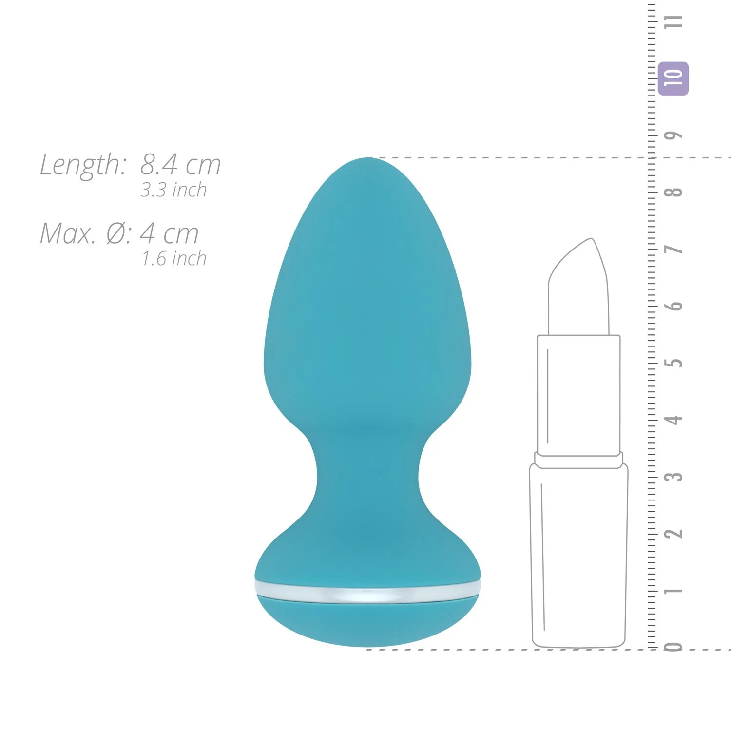 Unisex Analplug Blanca von Teazers für Beginner