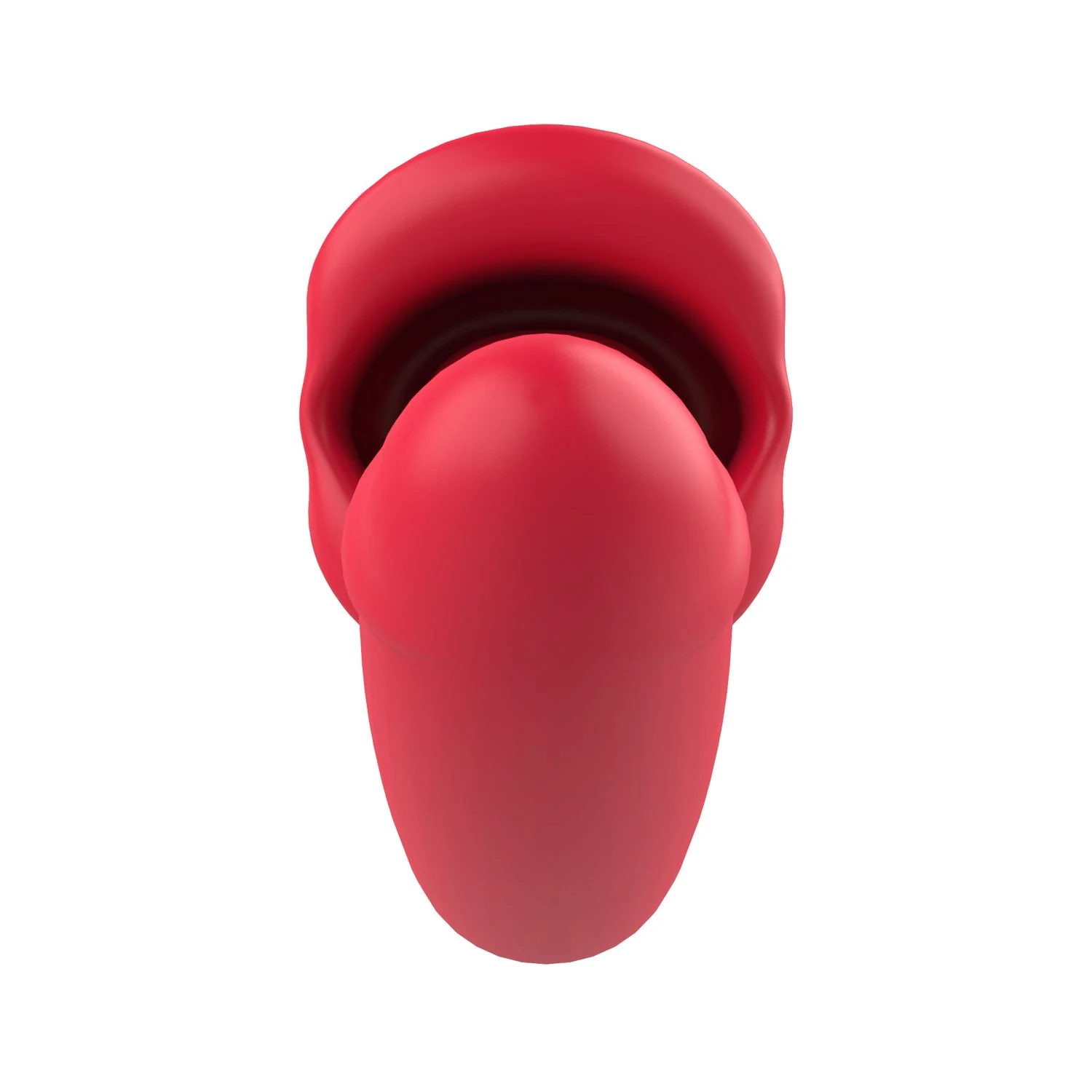 Dildo mit klitorisstimulierender Zunge und variierenden Vibrationen