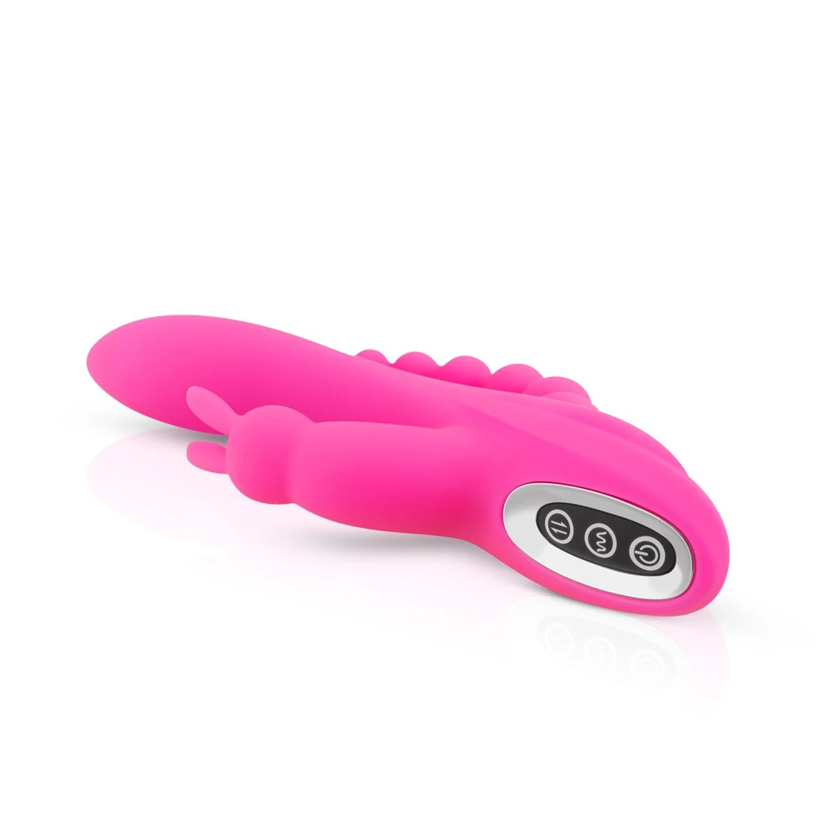 Doppelter Rabbit Vibrator, 21 cm lang und per USB aufladbar
