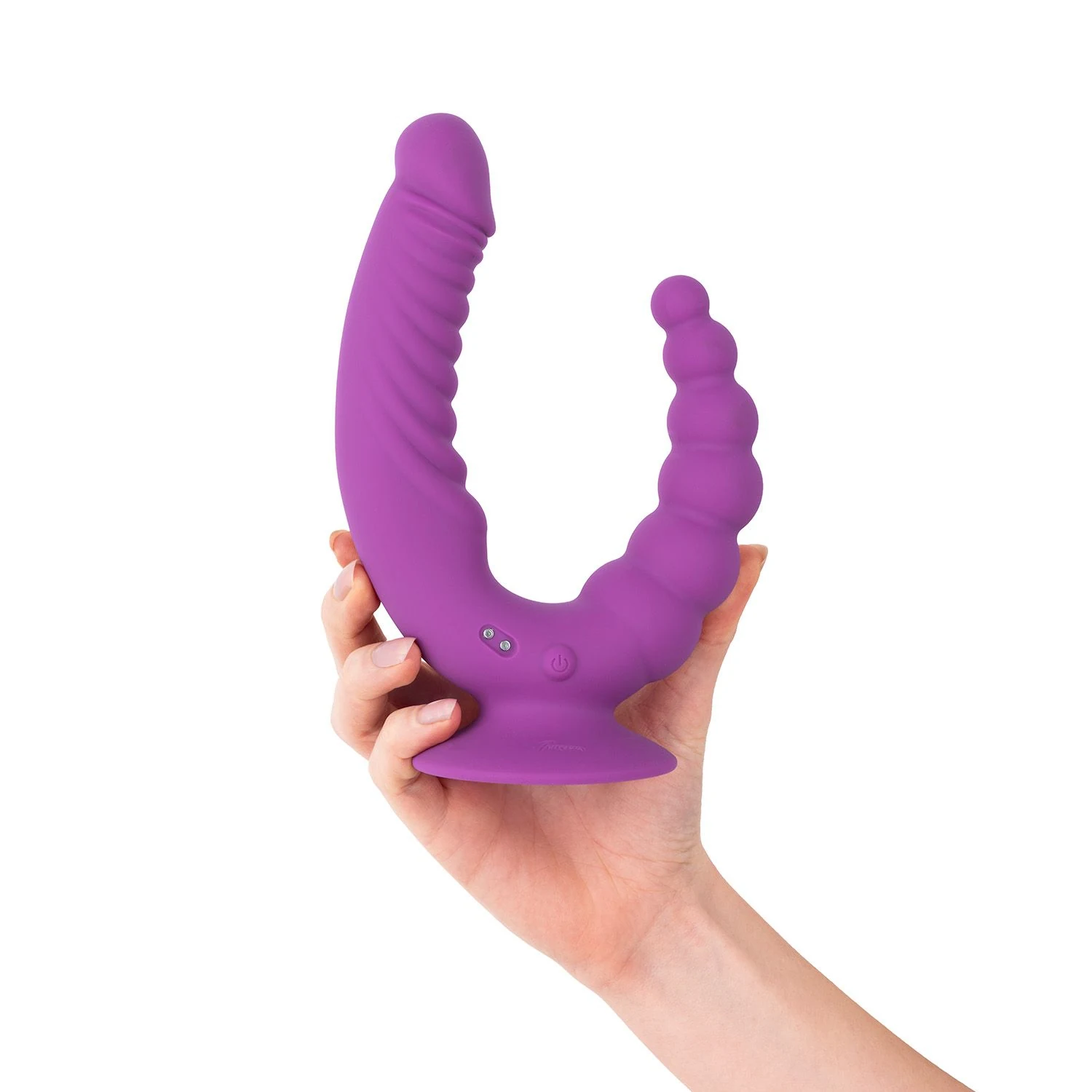Teazers Vibrator mit Doppeldesign, Saugnapf und kabelloser Fernbedienung