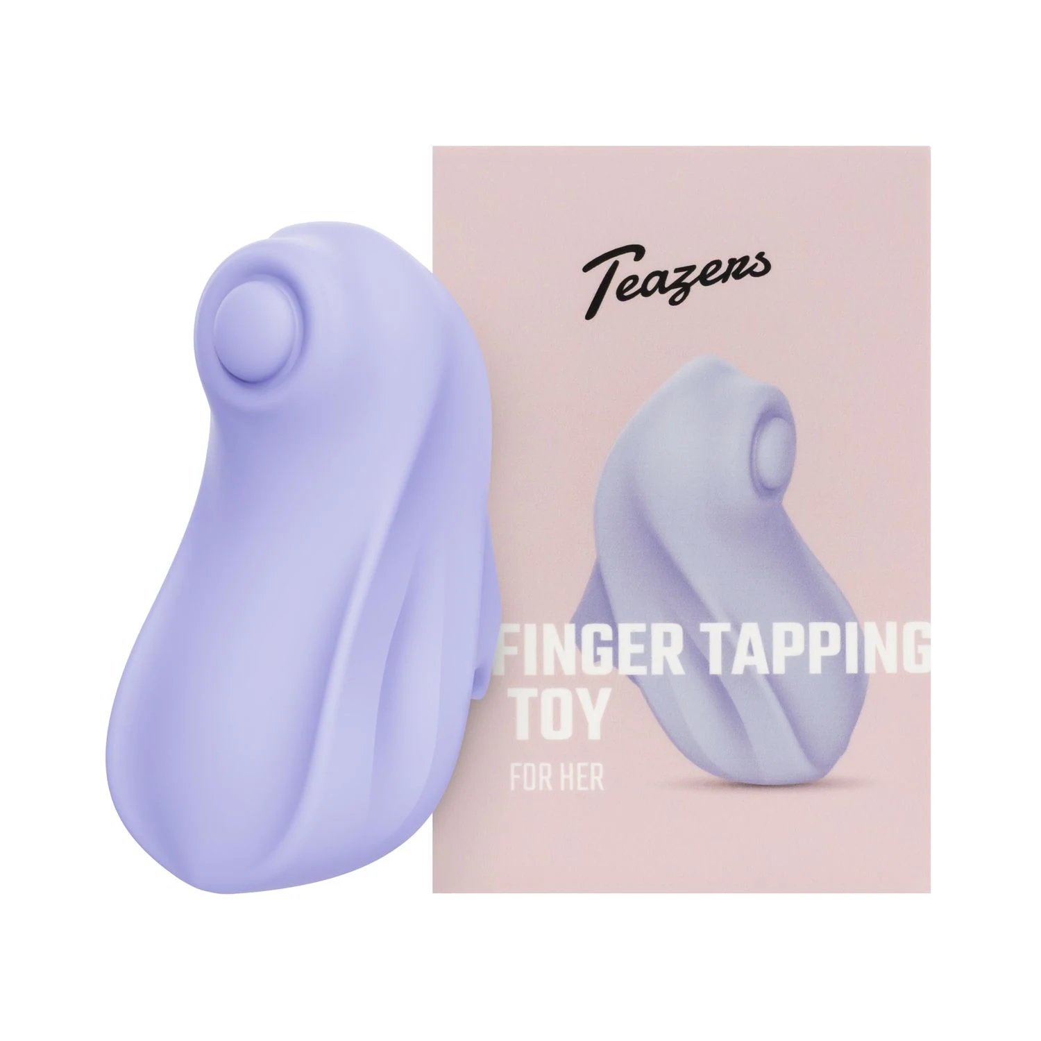 Lila Finger-Vibrator von Teazers mit ergonomischer Form