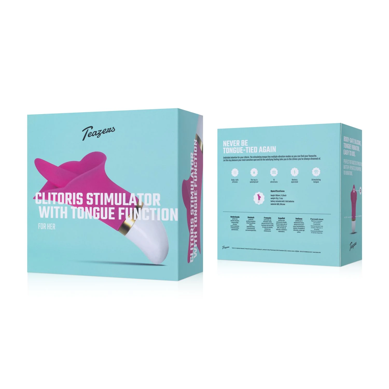 Teazers Klitoris Vibrator Rosa mit Batteriebetrieb