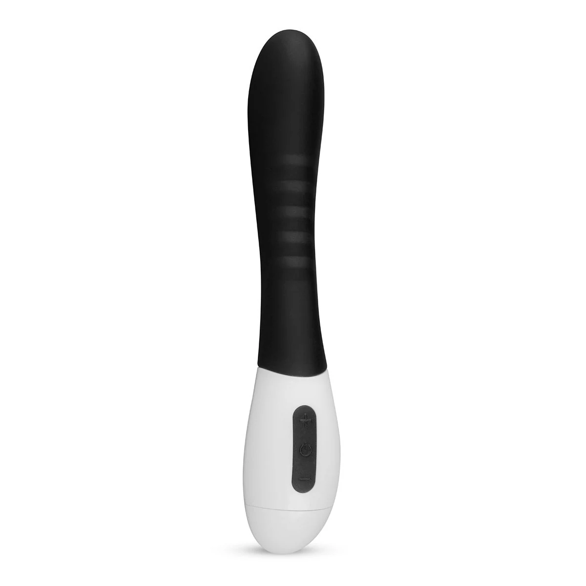 Teazers G-Punkt Vibrator schwarz mit gebogenem, geripptem Schaft