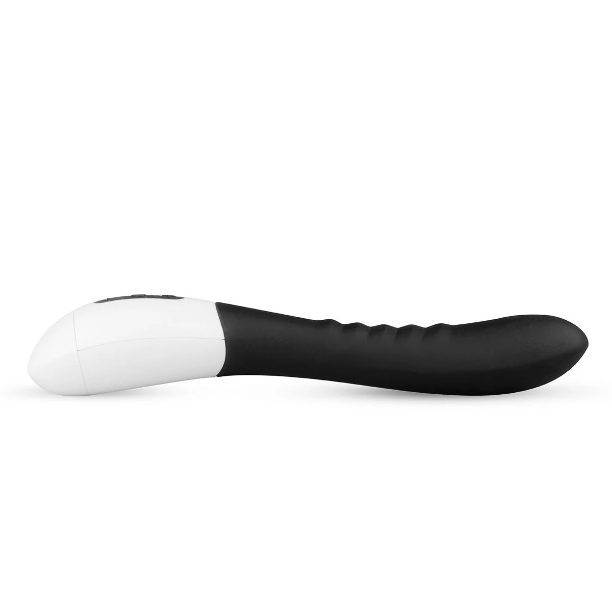 Teazers Vibrator mit festem Kern, nicht biegsamem Schaft und gerippter Form