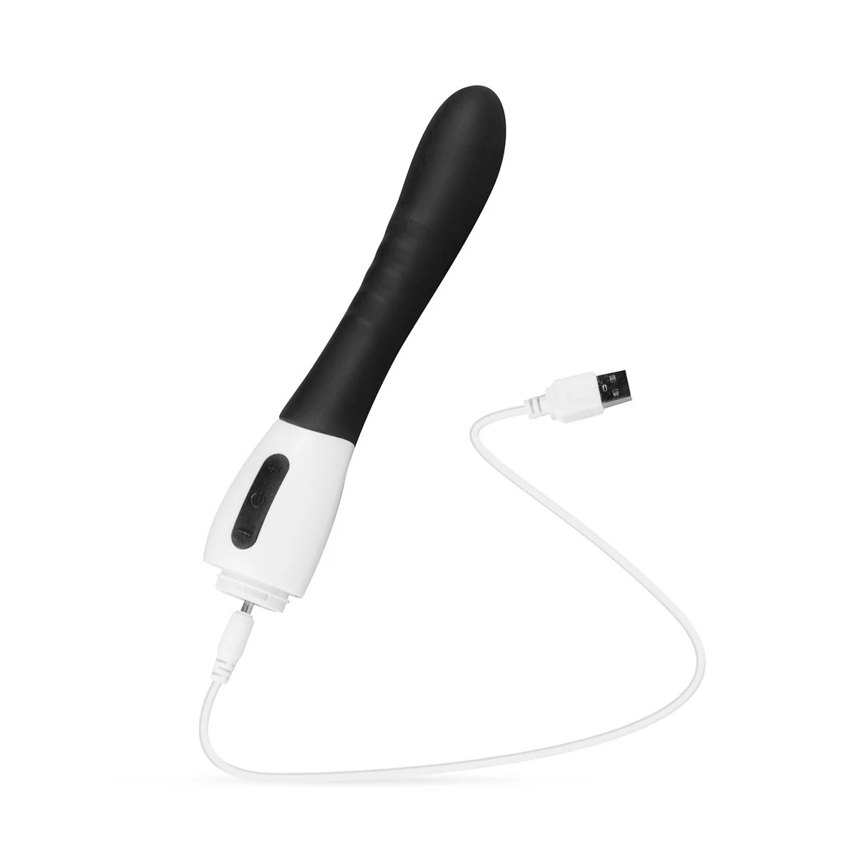 Schwarzer Silikon-Vibrator für G-Punkt-Stimulation und vaginale Anwendung