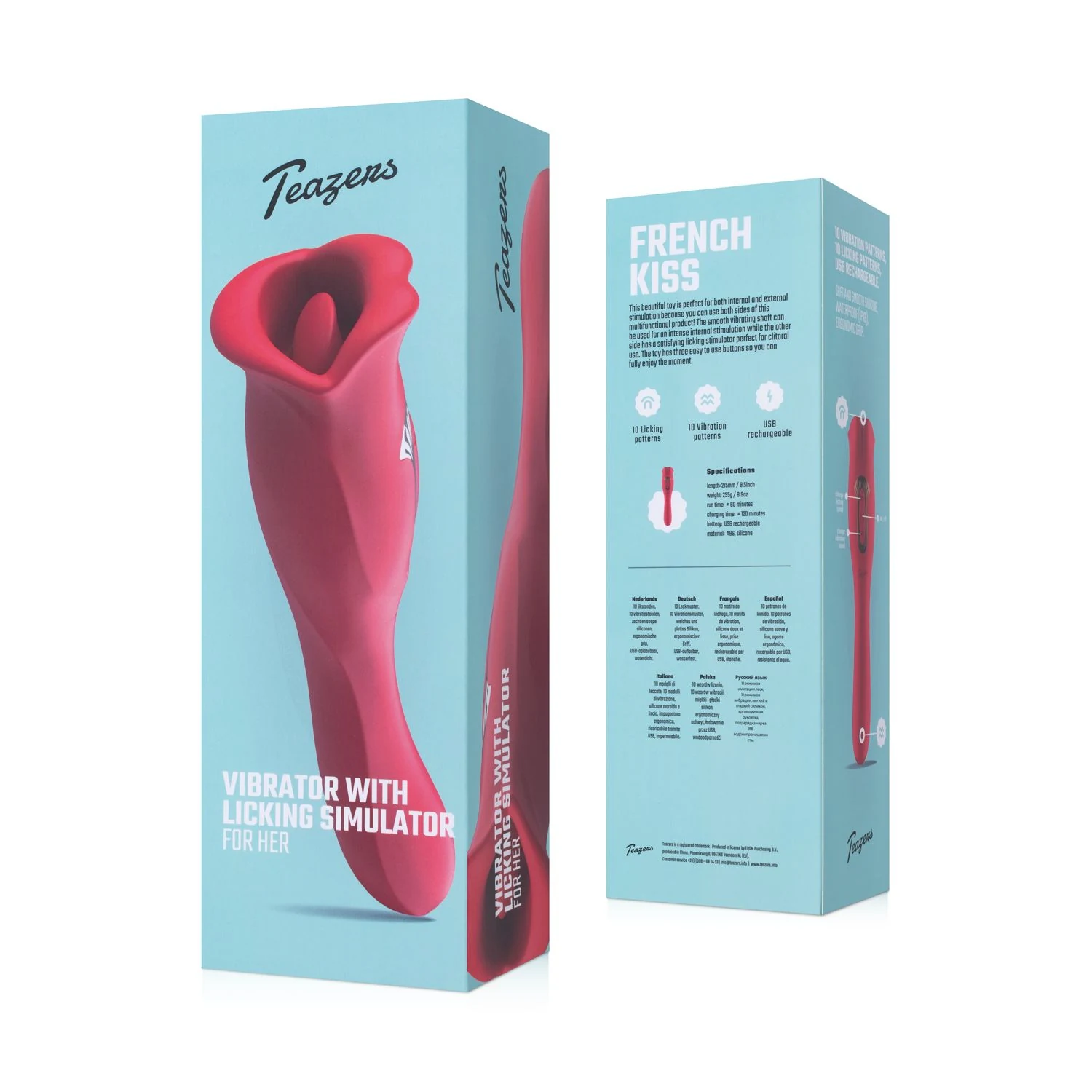 Teazers Klitorisstimulator mit Vibrator, geeignet für Gleitmittel auf Wasserbasis