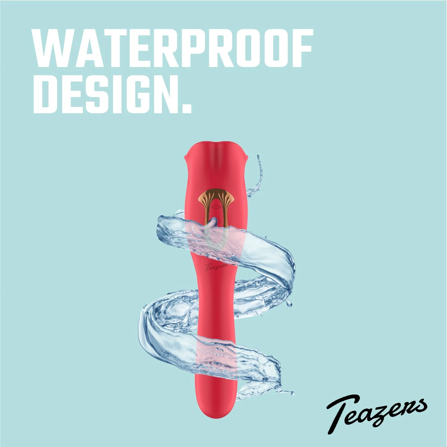 Teazers Klitoris Vibrator in Rot mit verstellbaren Vibrationen