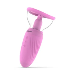 Teazers Klitorisvibrator mit Saugnapf in Rosa und Durchsichtig, USB wiederaufladbar