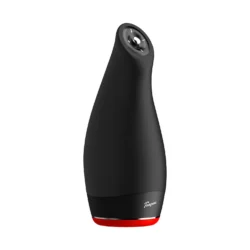 Teazers Masturbator in Schwarz mit Wärme, Vibration, Saugfunktion und Stoßbewegung