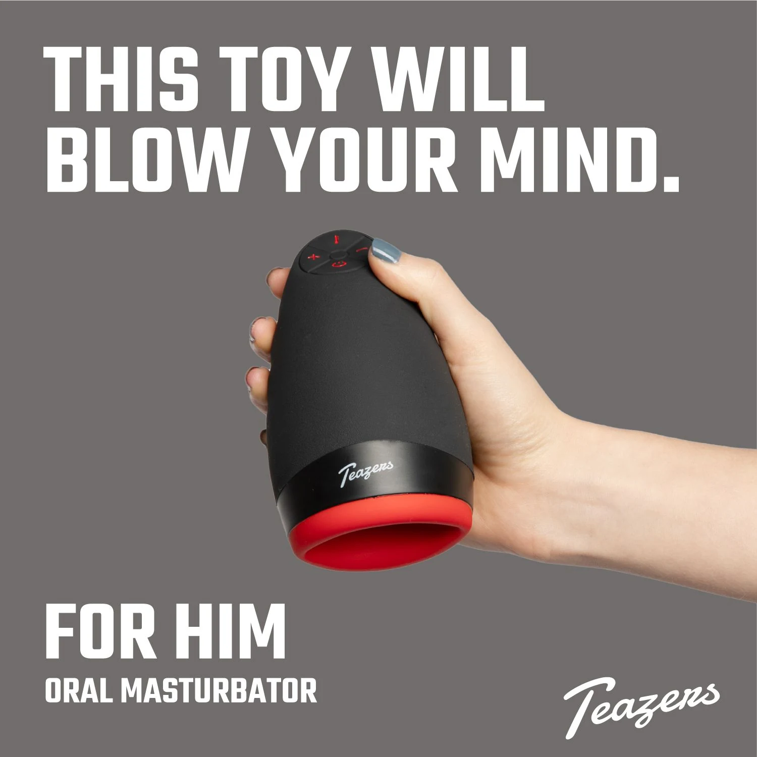 Teazers Masturbator mit 75 cm USB-Ladekabel