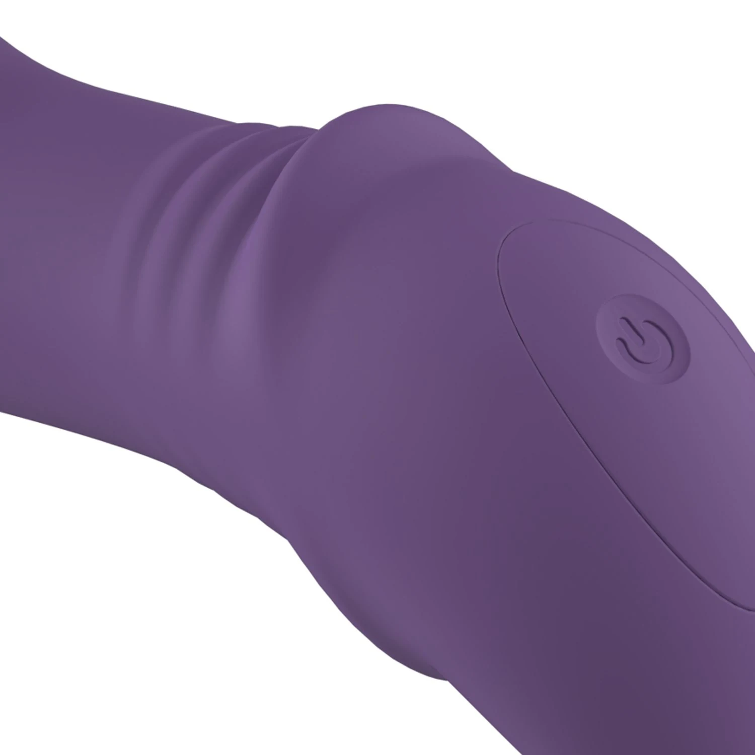 Kompakter Thrusting Vibrator in Lila mit mehreren Modi