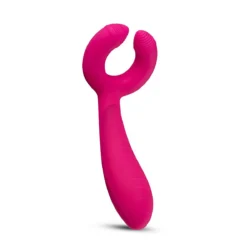 Teazers Paarvibrator mit 2 Motoren in Rosa mit Ring und gebogenem Schaft