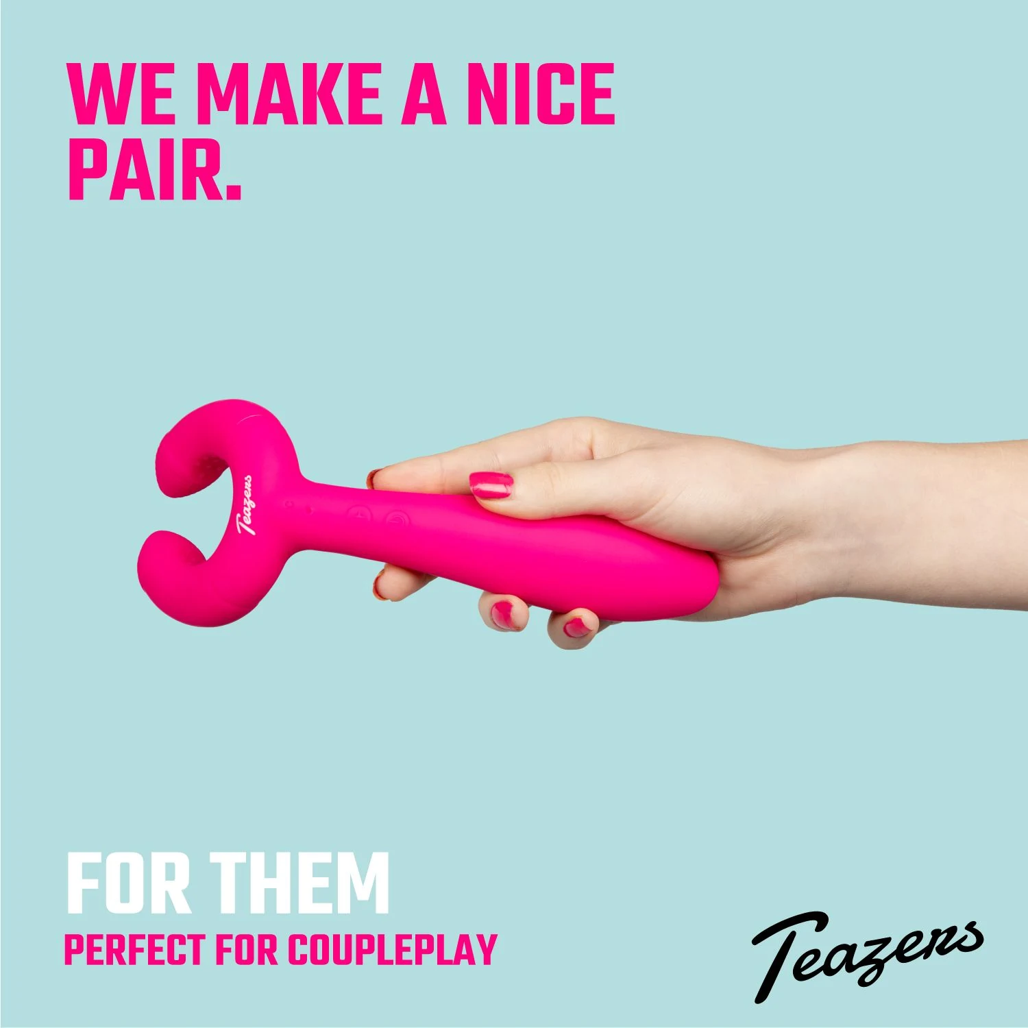 Teazers Sexspielzeug Paarvibrator mit Silikon und ABS