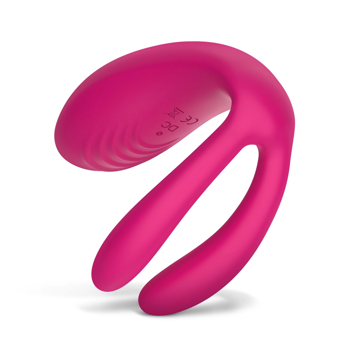Wasserfester rosa Paarvibrator mit variierenden Vibrationen