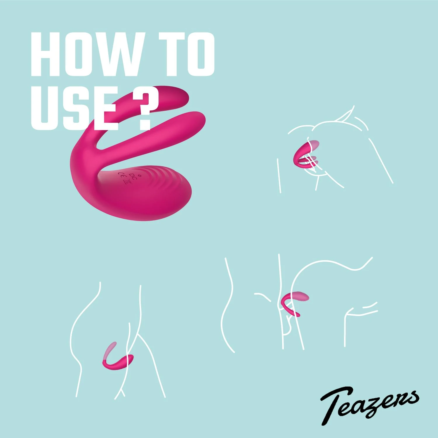 Teazers Paarvibrator für Beginner mit normaler Lautstärke