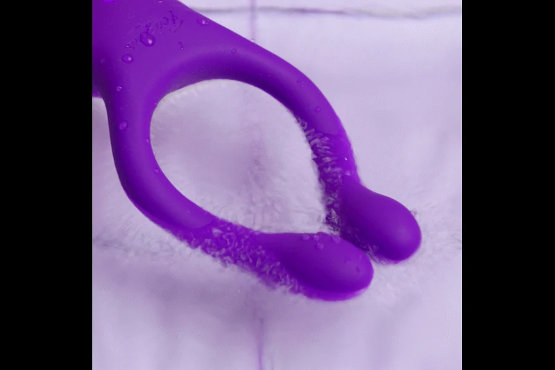 Teazers Paarvibrator Lila mit variierenden Vibrationen und Bedienung per Druckknopf