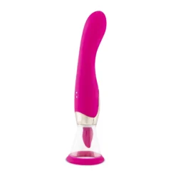 Teazers Pleasure Pump G-Punkt Vibrator in Rosa mit Vakuumpumpe und Aufsatz