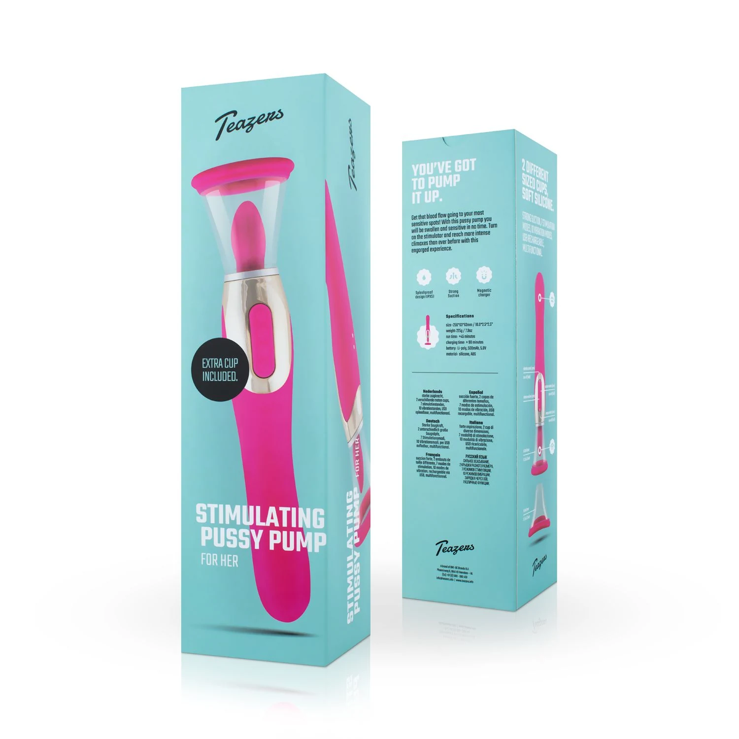 Teazers Pleasure Pump für Klitoris, G-Punkt und Nippel