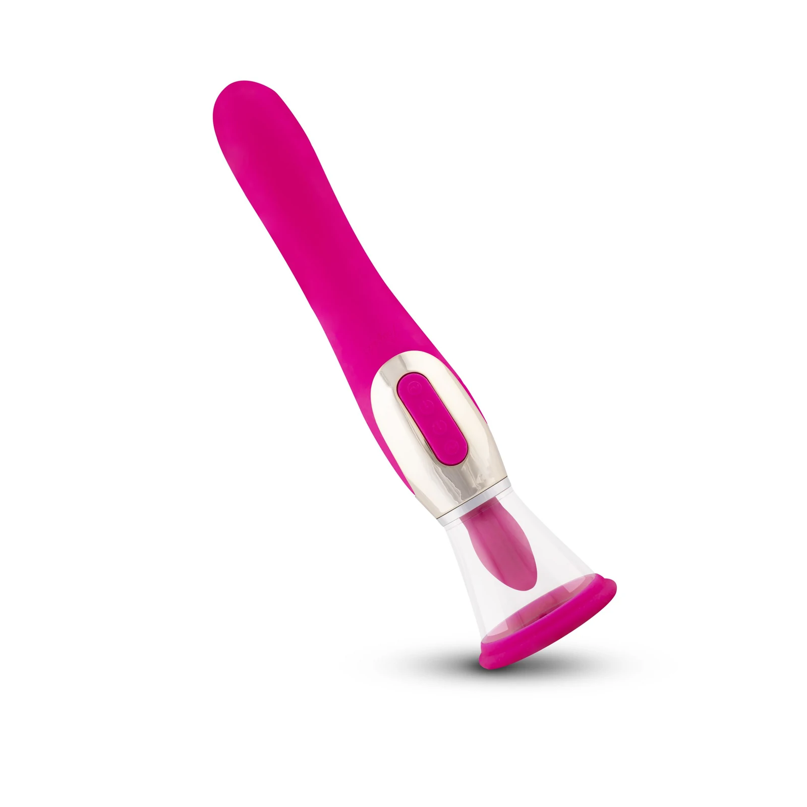 Rosa Teazers Pleasure Pump mit 17 Einstellungen und Rhythmen