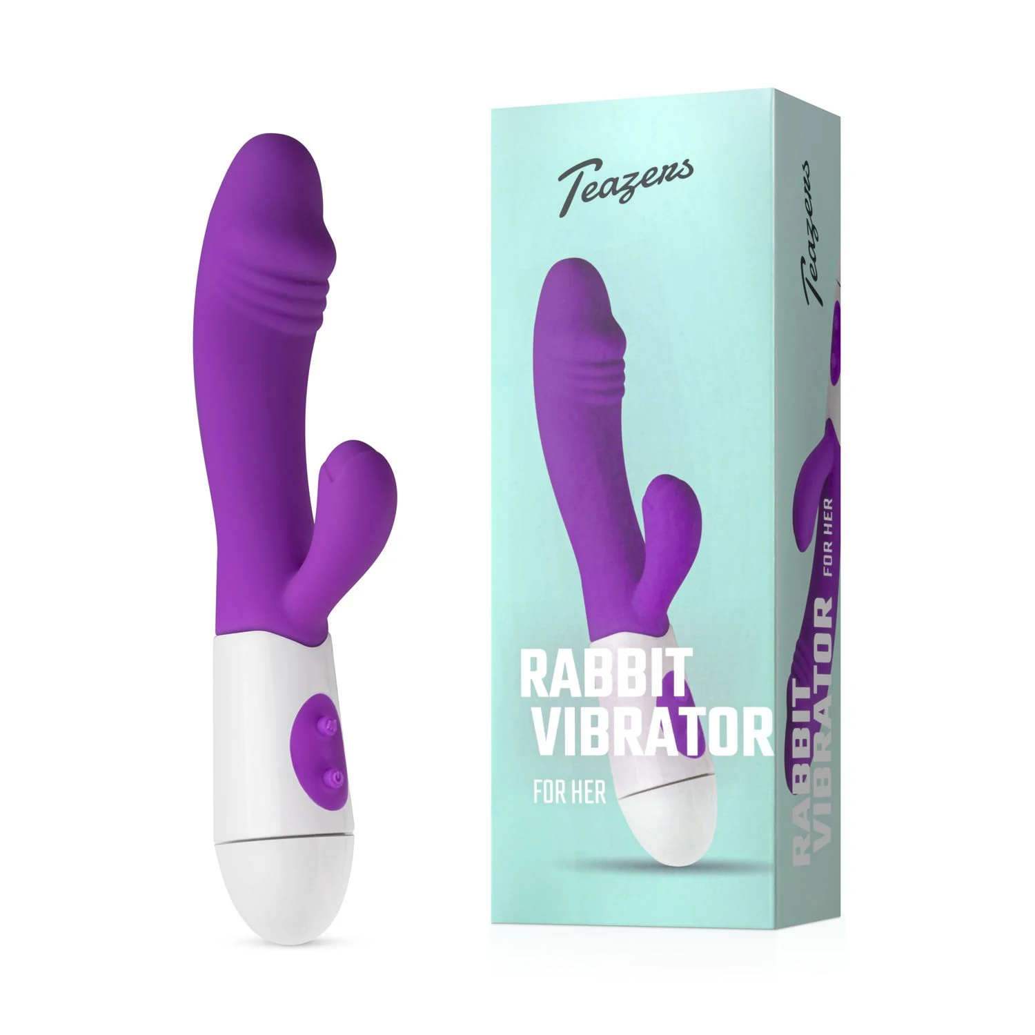Lila Tarzanbocht Vibrator von Teazers für Vagina, Klitoris und G-Punkt