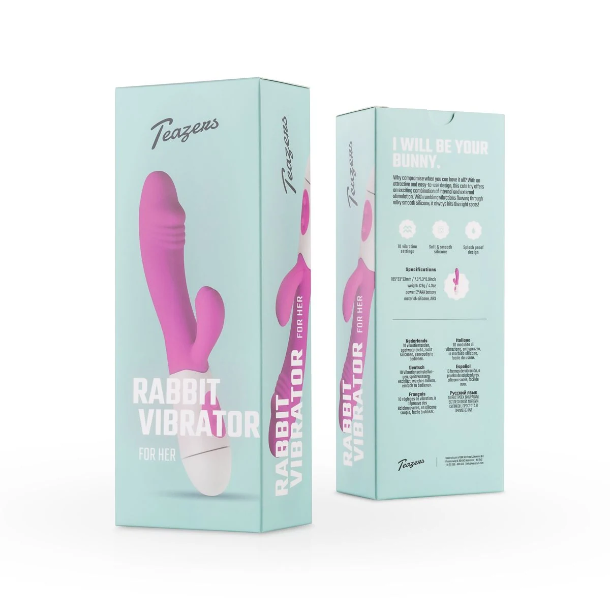 Teazers Vibrator in Lila, biegsam und spritzwassergeschützt