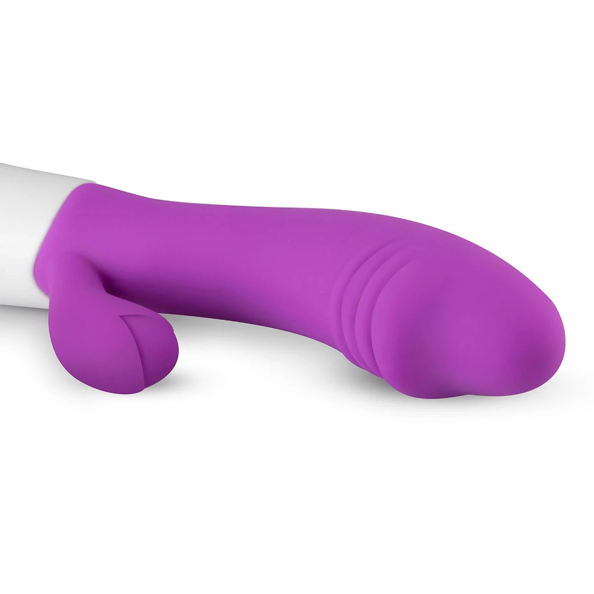 Rabbit Vibrator Lila mit 100 mm Einführtiefe und Druckknopf-Bedienung