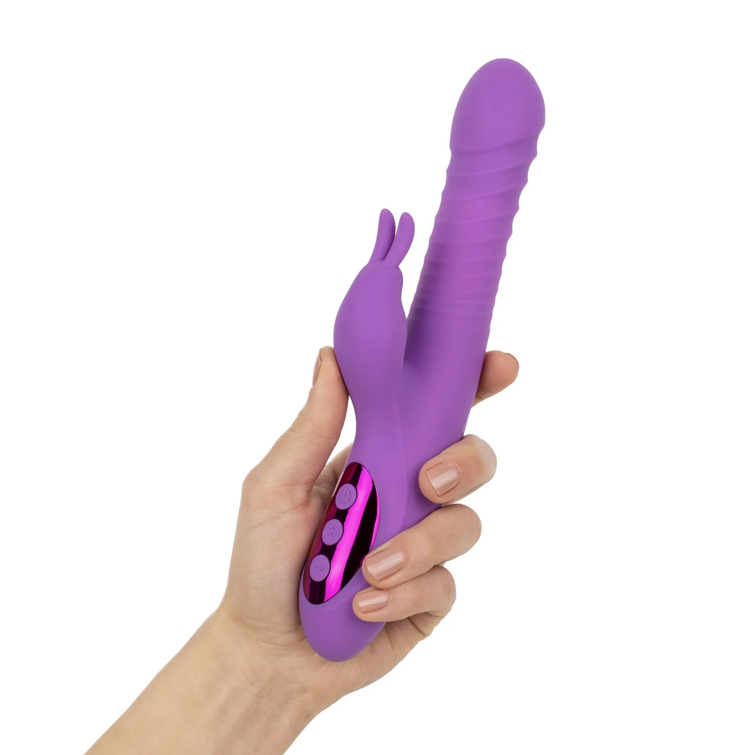 Lila Rabbit Vibrator mit 10 Stoßmodi und 10 Vibrationsmodi