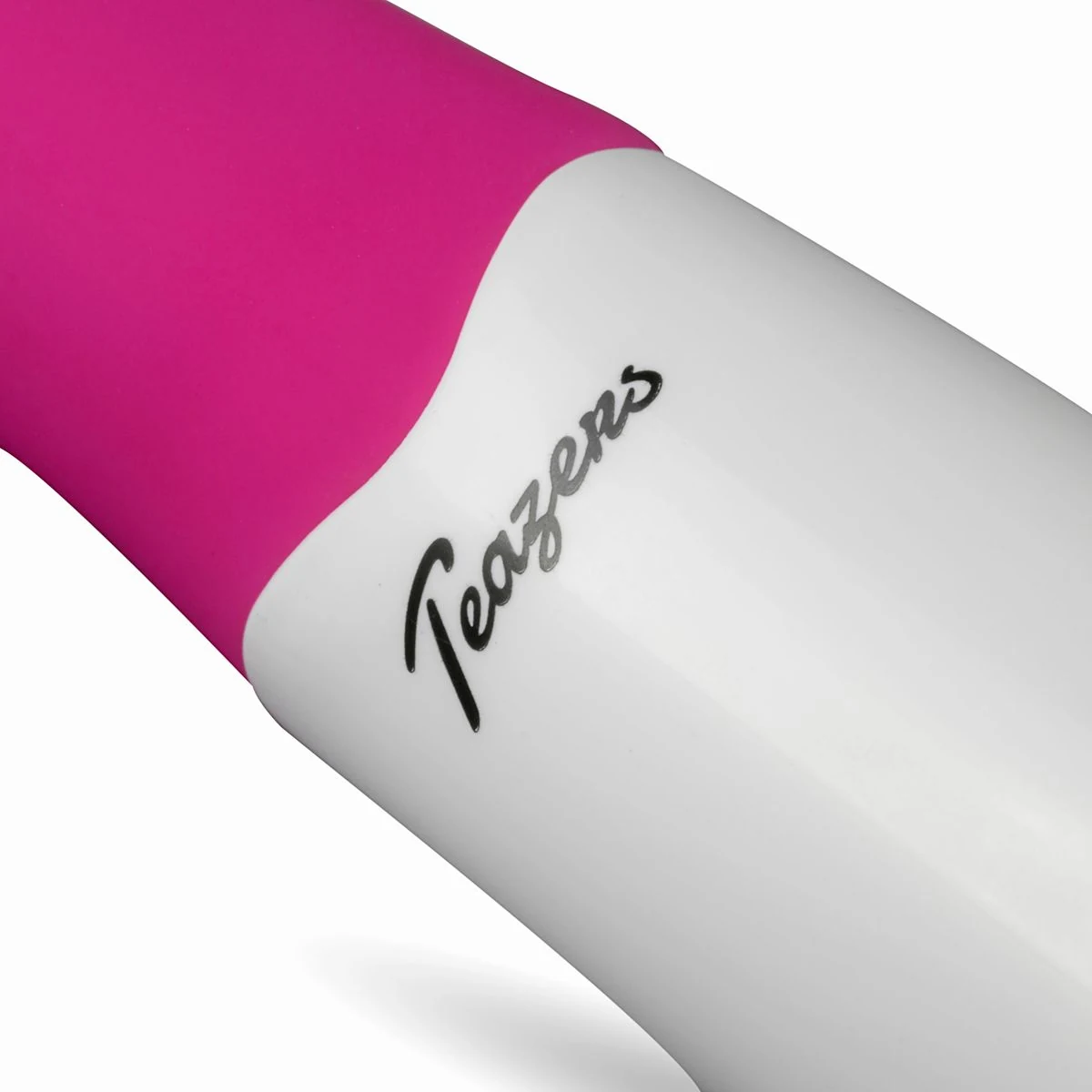 Rabbit Vibrator aus rosa Silikon mit 100 mm Einführtiefe