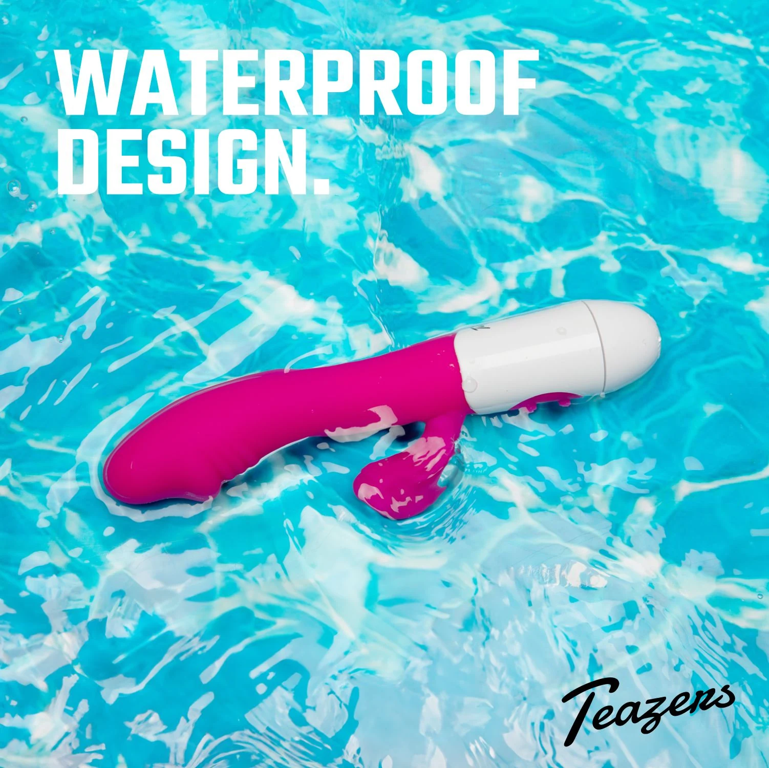 Spritzwassergeschützter Teazers Rabbit Vibrator aus glattem Silikon
