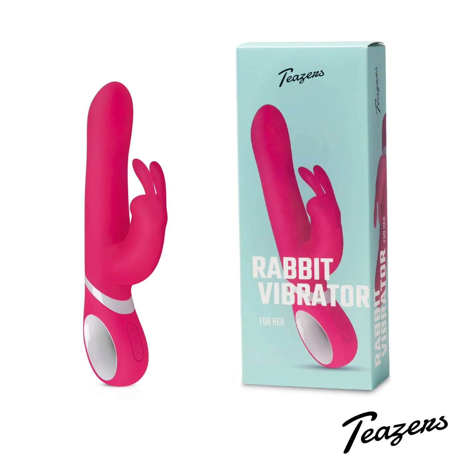 Rosa Rabbit Vibrator von Teazers mit 25 Einstellungen