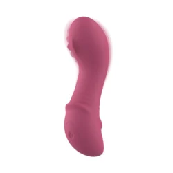 Teazers Rolling Mini Vibrator in Himbeerrosa mit gebogener Form