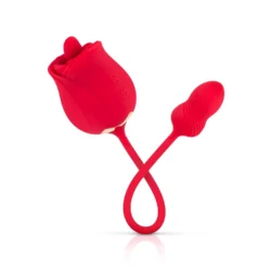Teazers Rose Vibrator und Klitoris-Stimulator in Rot mit rosenförmigem Design