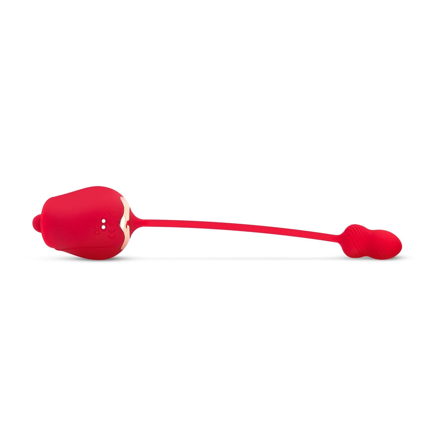 Wasserfester Rose Vibrator von Teazers in Rot mit biegsamem Silikon