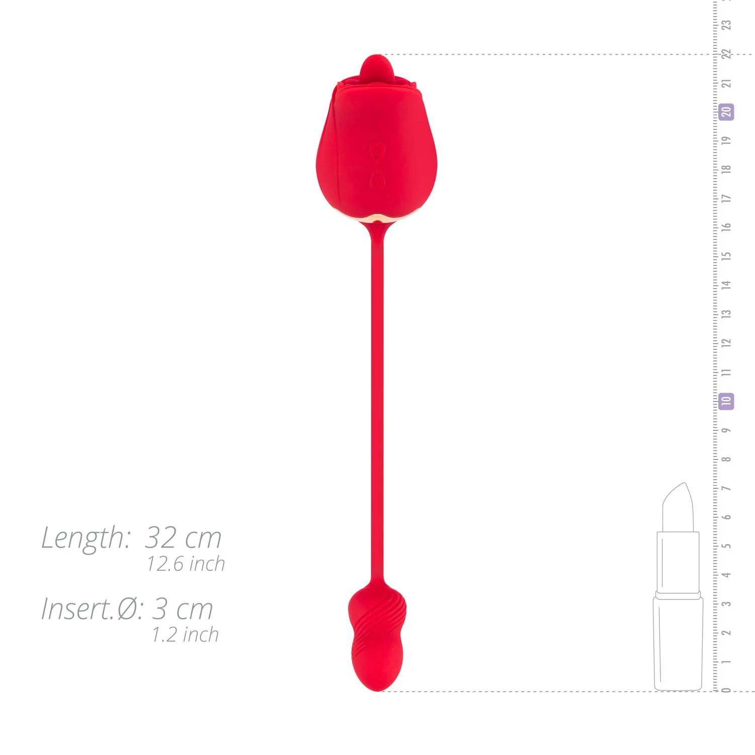 Teazers TEA042 Rose Vibrator in Rot für Anfänger