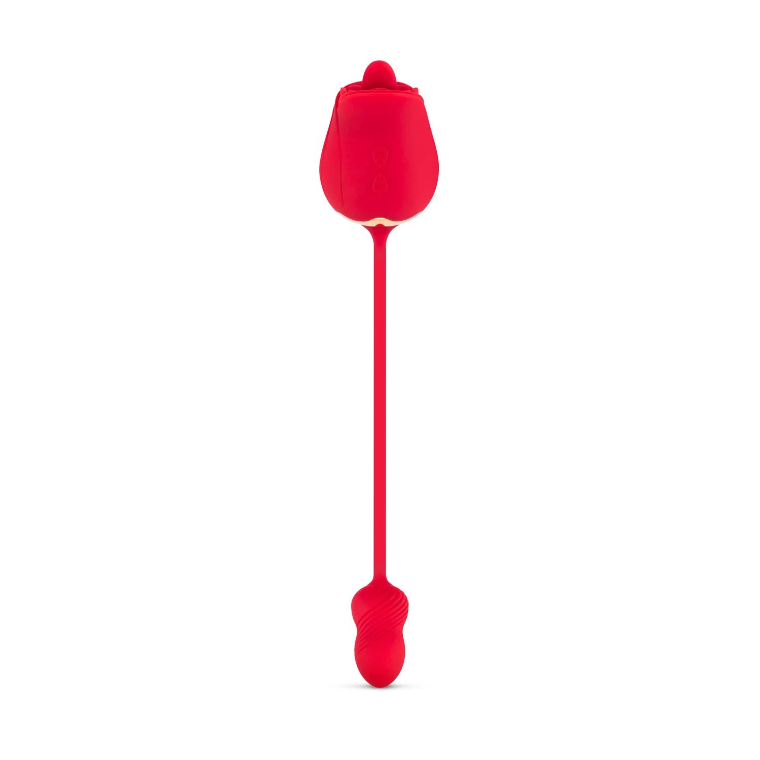 Teazers Duo-Vibrator mit Rose und größerem Vibrator für verstellbare Vibrationen