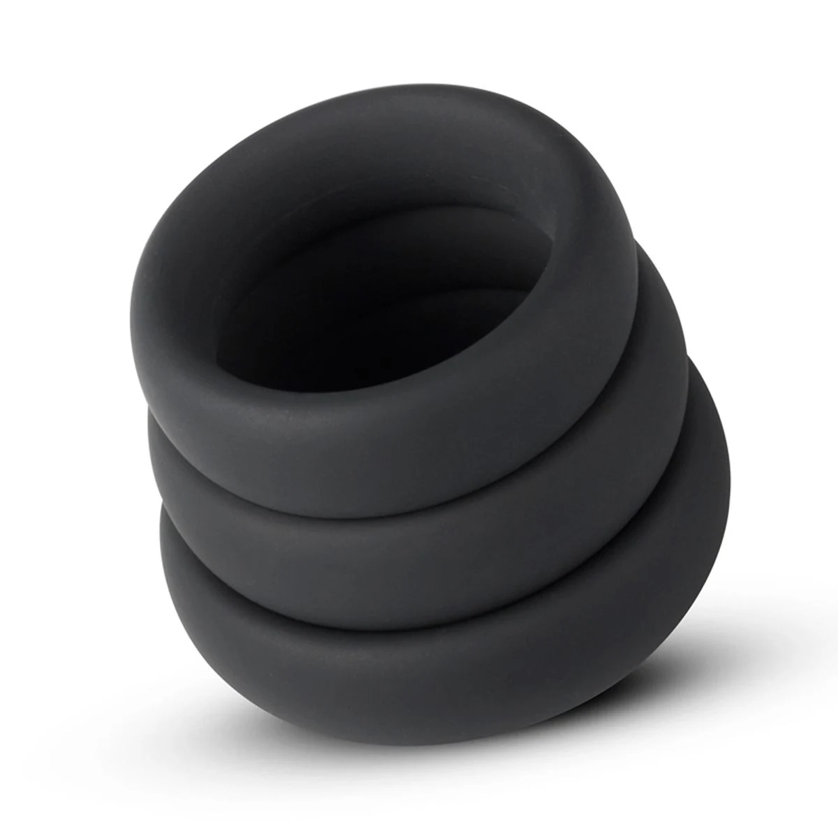 Schwarze Penisring Sets von Teazers aus weichem Silikon