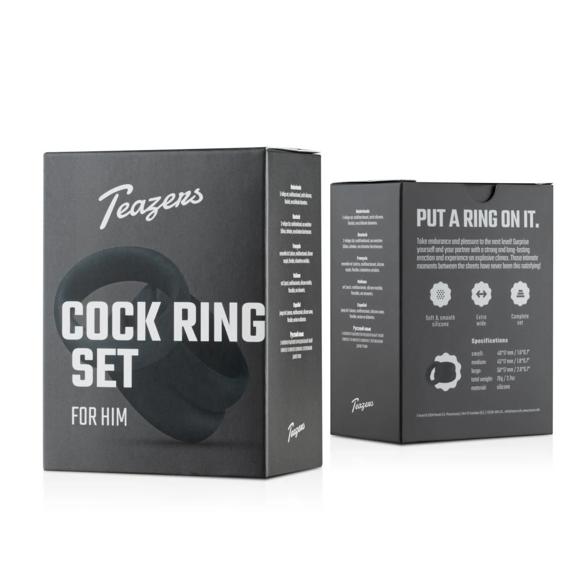 Teazers Silikonringe als komplettes Penisring-Set