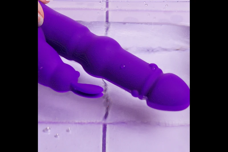 Teazers Rabbit Vibrator lila mit flexibler Form für Klitoris- und Vaginalstimulation