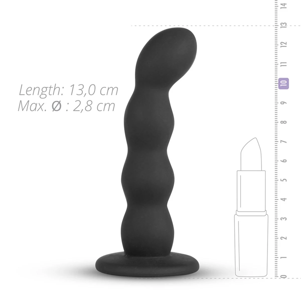 Strap-On Gurt mit verstellbaren Riemen und schwarzem Silikondildo
