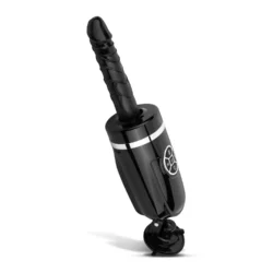 Teazers Stoßdildo mit Vibration und Saugnapf in Schwarz