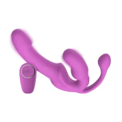 Teazers Strapless Strap-On mit Analplug in Rosa für gemeinsame Stimulation