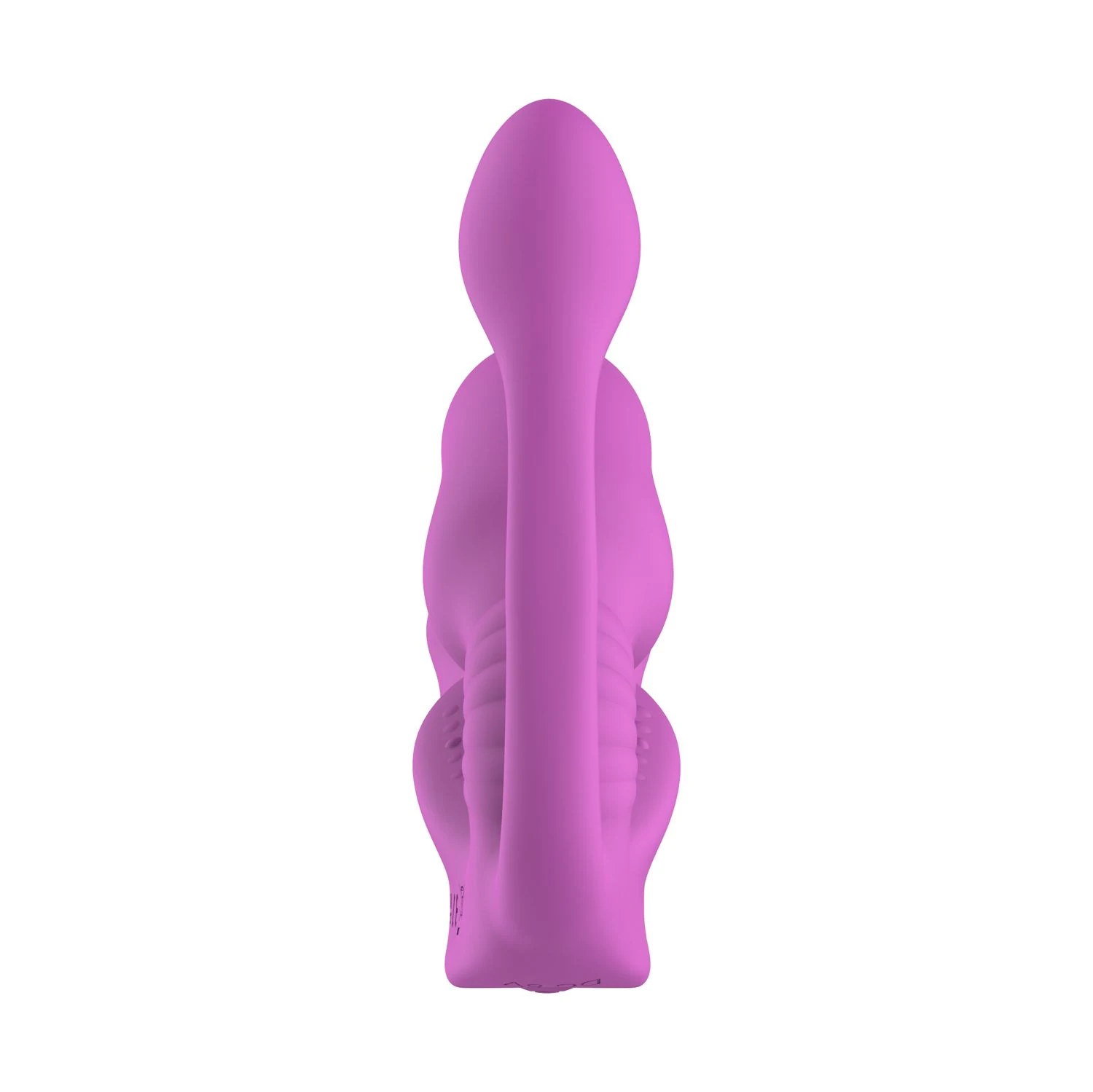 Rosa Strapless Strap-On mit Druckknopf-Bedienung und Fernsteuerung