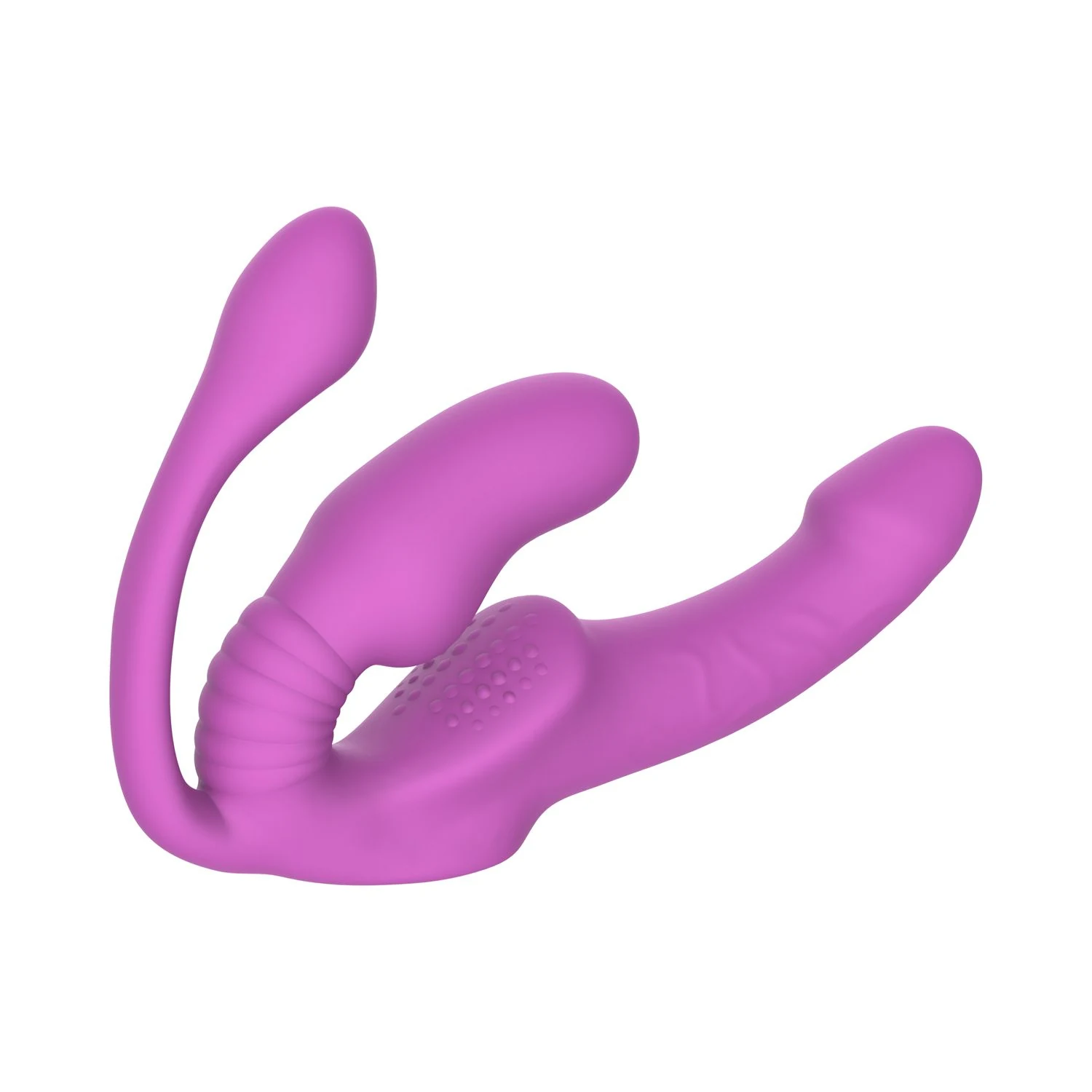 Wasserfester Teazers Strapless Strap-On aus Silikon in Rosa