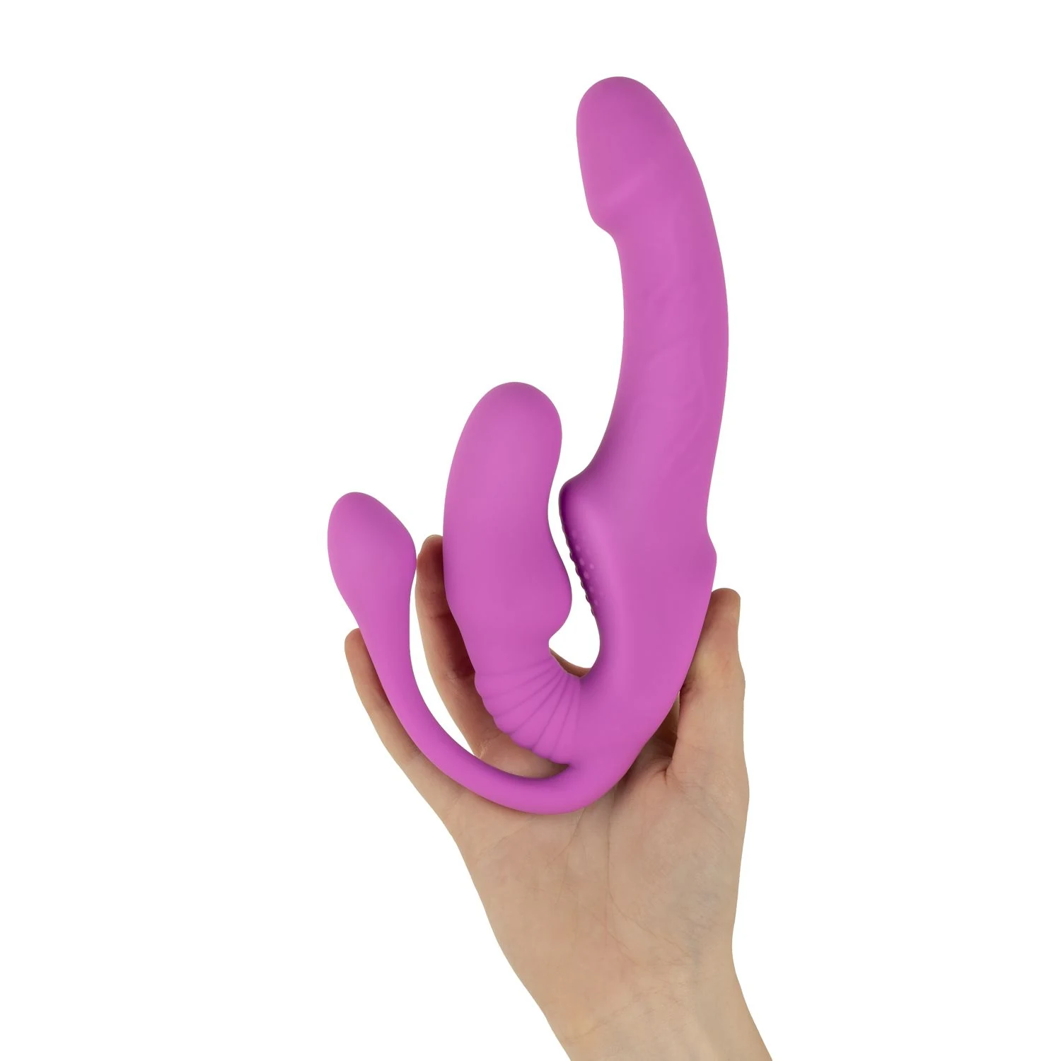 Teazers Strapless Strap-On für Paare Sie und Sie in rosa Design