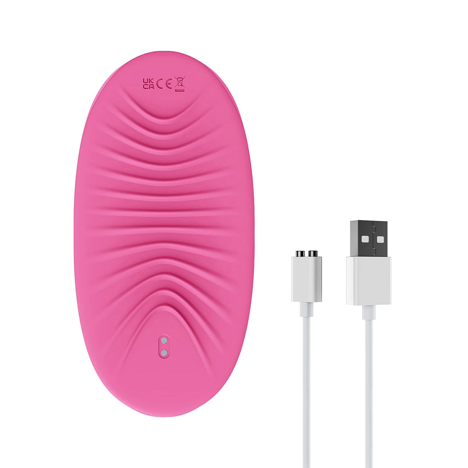 Thrusting Pad Vibrator in Rosa für Vibration und pulsierende Stimulation